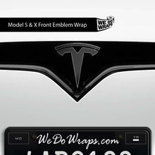 Load image into Gallery viewer, 3M Satin Black Tesla Emblem Decals (Front + Back)