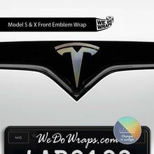 Load image into Gallery viewer, 3M Satin Psychedelic Flip Tesla Emblem Decals (Front + Back)