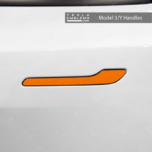 Load image into Gallery viewer, 3M Gloss Deep Orange Tesla Door Handle Decals (4pcs)
