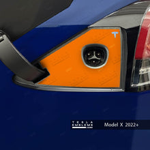 Load image into Gallery viewer, 3M Gloss Deep Orange Tesla Charge Port Wrap