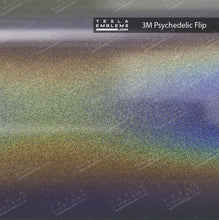 Load image into Gallery viewer, 3M Satin Psychedelic Flip Tesla Emblem Decals (Front + Back)