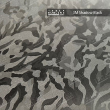 Load image into Gallery viewer, 3M Shadow Black Camo Tesla Emblem Decals (Front + Back)
