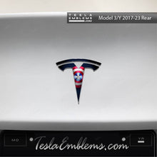 Load image into Gallery viewer, Captain America Tesla Emblem Decals (Front + Back)
