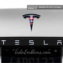 Load image into Gallery viewer, Captain America Tesla Emblem Decals (Front + Back)