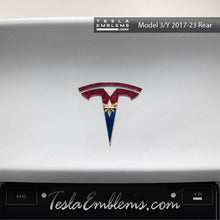 Load image into Gallery viewer, Captain Marvel Tesla Emblem Decals (Front + Back)