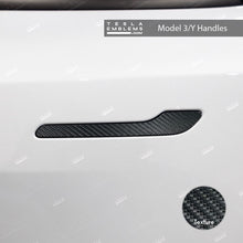Load image into Gallery viewer, 3M Carbon Fiber Tesla Door Handle Decals (4pcs)