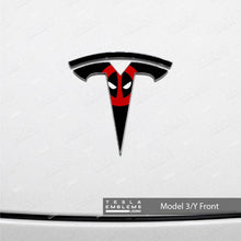 Load image into Gallery viewer, Deadpool Tesla Emblem Decals (Front + Back)