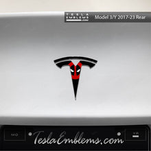 Load image into Gallery viewer, Deadpool Tesla Emblem Decals (Front + Back)