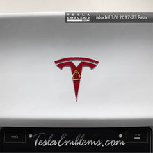 Load image into Gallery viewer, Deathly Hallows Tesla Emblem Decals (Front + Back)