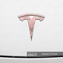 Load image into Gallery viewer, Demon Slayer Nezuko Tesla Emblem Decals (Front + Back)
