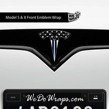 Load image into Gallery viewer, First Responders EMS Tesla Emblem Decals (Front + Back)
