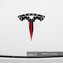 Load image into Gallery viewer, First Responders Firefighter Tesla Emblem Decals (Front + Back)