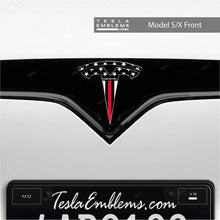 Load image into Gallery viewer, First Responders Firefighter Tesla Emblem Decals (Front + Back)