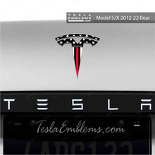 Load image into Gallery viewer, First Responders Firefighter Tesla Emblem Decals (Front + Back)