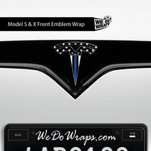 Load image into Gallery viewer, First Responders Law Enforcement Tesla Emblem Decals (Front + Back)