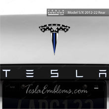 Load image into Gallery viewer, First Responders Law Enforcement Tesla Emblem Decals (Front + Back)