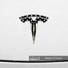 Load image into Gallery viewer, First Responders Armed Forces Tesla Emblem Decals (Front + Back)