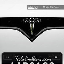 Load image into Gallery viewer, First Responders Armed Forces Tesla Emblem Decals (Front + Back)