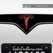 Load image into Gallery viewer, Flash Tesla Emblem Decals (Front + Back)