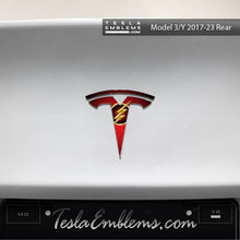 Load image into Gallery viewer, Flash Tesla Emblem Decals (Front + Back)