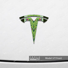 Load image into Gallery viewer, Frozen Anna Tesla Emblem Decals (Front + Back)