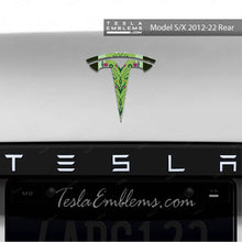 Load image into Gallery viewer, Frozen Anna Tesla Emblem Decals (Front + Back)