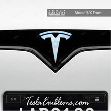 Load image into Gallery viewer, Frozen Elsa Tesla Emblem Decals (Front + Back)