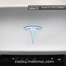 Load image into Gallery viewer, Frozen Elsa Tesla Emblem Decals (Front + Back)
