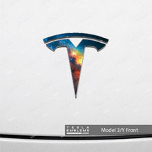 Load image into Gallery viewer, Galaxy Tesla Emblem Decals (Front + Back)