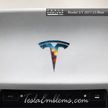 Load image into Gallery viewer, Galaxy Tesla Emblem Decals (Front + Back)