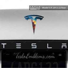 Load image into Gallery viewer, Galaxy Tesla Emblem Decals (Front + Back)