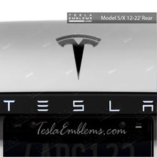 Load image into Gallery viewer, 3M Gloss Black Tesla Emblem Decals (Front + Back)