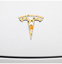 Load image into Gallery viewer, Gudetama Tesla Emblem Decals (Front + Back)