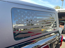 Load image into Gallery viewer, Distressed American Flag Window Decals for the 2021-2024 2 Door Ford Bronco (x2)