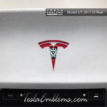 Load image into Gallery viewer, Iron Man Tesla Emblem Decals (Front + Back)