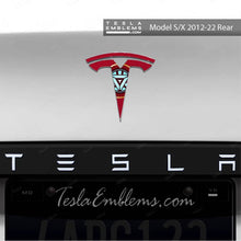 Load image into Gallery viewer, Iron Man Tesla Emblem Decals (Front + Back)