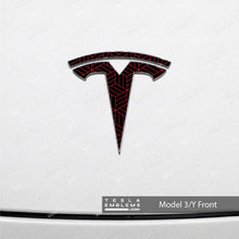 Load image into Gallery viewer, Isometric 3D Pattern Tesla Emblem Decals (Front + Back)