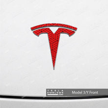 Load image into Gallery viewer, Isometric 3D Pattern Tesla Emblem Decals (Front + Back)