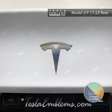 Load image into Gallery viewer, 3M Satin Psychedelic Flip Tesla Emblem Decals (Front + Back)