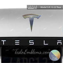 Load image into Gallery viewer, 3M Satin Psychedelic Flip Tesla Emblem Decals (Front + Back)