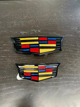 Load image into Gallery viewer, Cadillac Escalade Emblems Edge in Black High Gloss. 2015-2020 (Grille & Liftgate)
