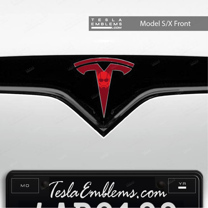 Ant Man Tesla Emblem Decals (Front + Back)