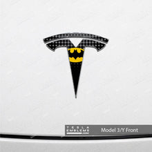 Load image into Gallery viewer, Batman Tesla Emblem Decals (Front + Back)
