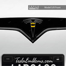 Load image into Gallery viewer, Batman Tesla Emblem Decals (Front + Back)
