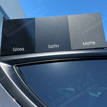 Load image into Gallery viewer, 3M Satin Black Tesla Emblem Decals (Front + Back)
