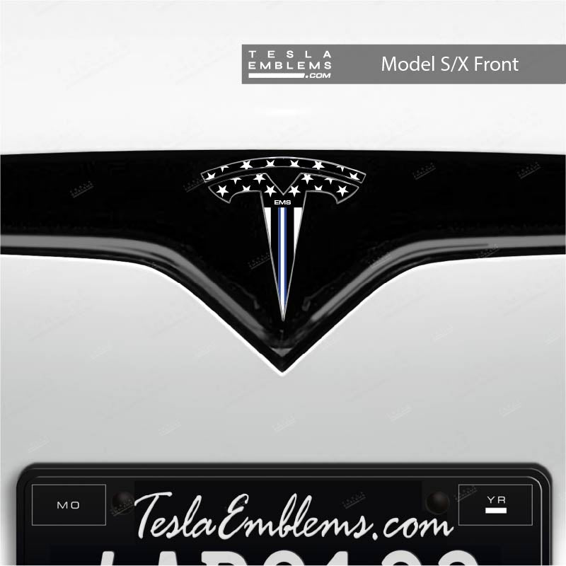 First Responders EMS Tesla Emblem Decals (Front + Back)