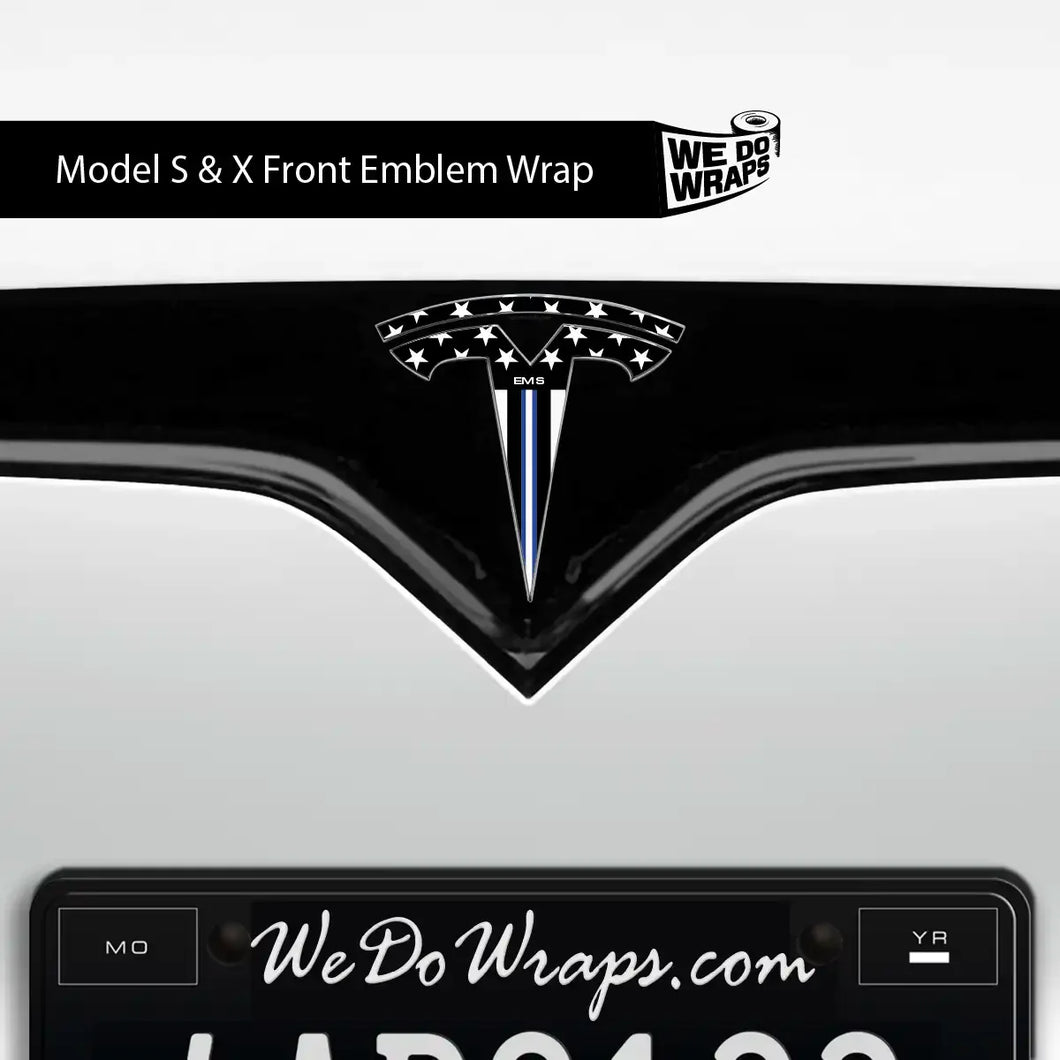 First Responders EMS Tesla Emblem Decals (Front + Back)