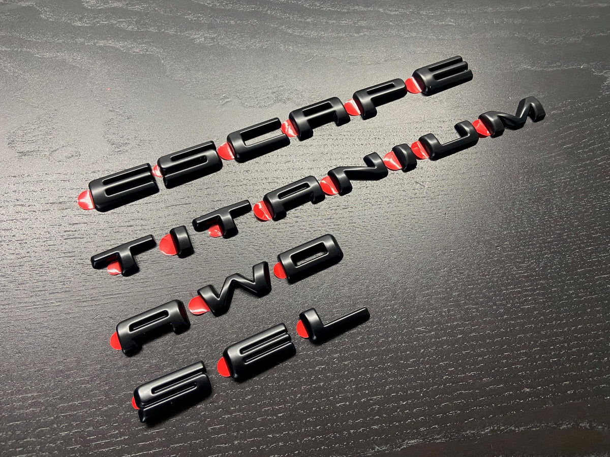 Ford Escape Lettering -matte black 2020-2024 – EmblemCity