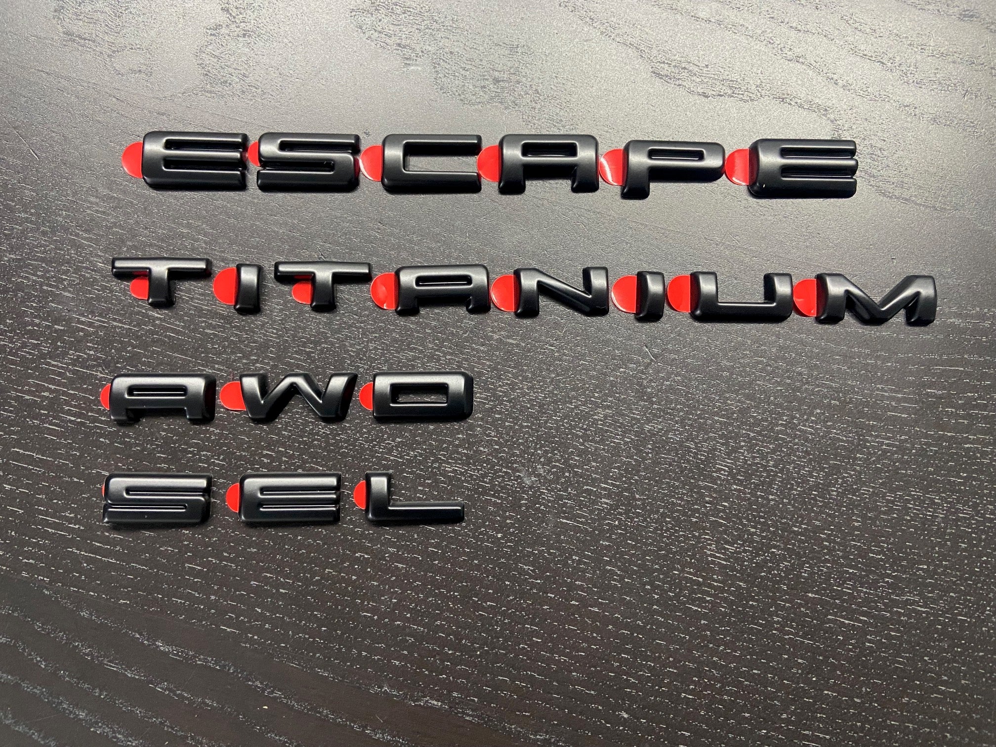 Ford Escape Lettering -matte black 2020-2024 – EmblemCity