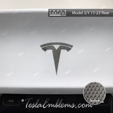 Load image into Gallery viewer, 3M Matrix Black Tesla Emblem Decals (Front + Back)
